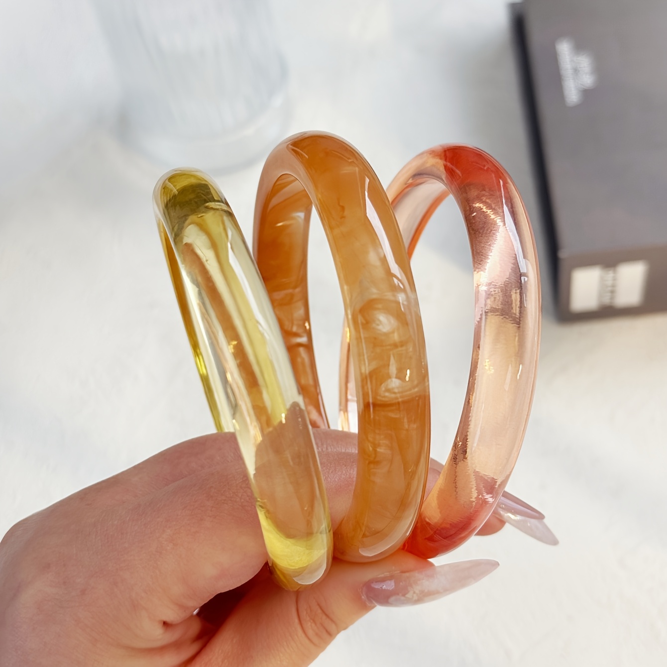 3pcs Minimalist Women's Vintage Bracelet Set, Stackable